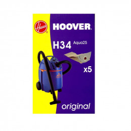 09177650 Sacchetto in carta H34 AQUA25 confezione da 5pz per aspirapolvere WET&amp;DRY Hoover