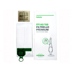 41435 Sacchetti Filtrello Premium con profumo Dovina confezione 6pz VK140 VK150 Folletto