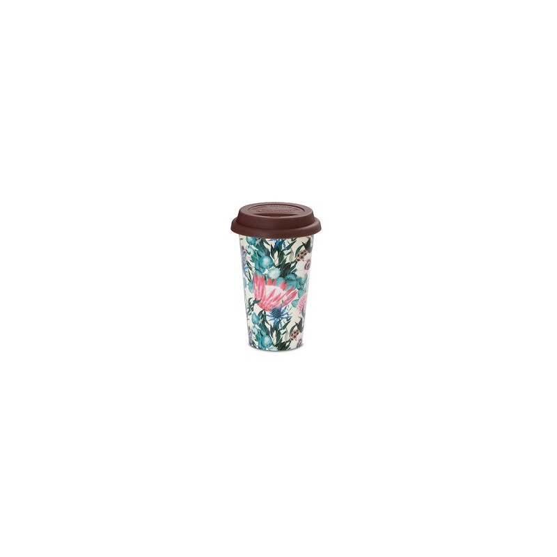 5513284491 Tazza Mug Termica Multicolored in ceramica con coperchio in silicone 300ml DLSC065 De Longhi
