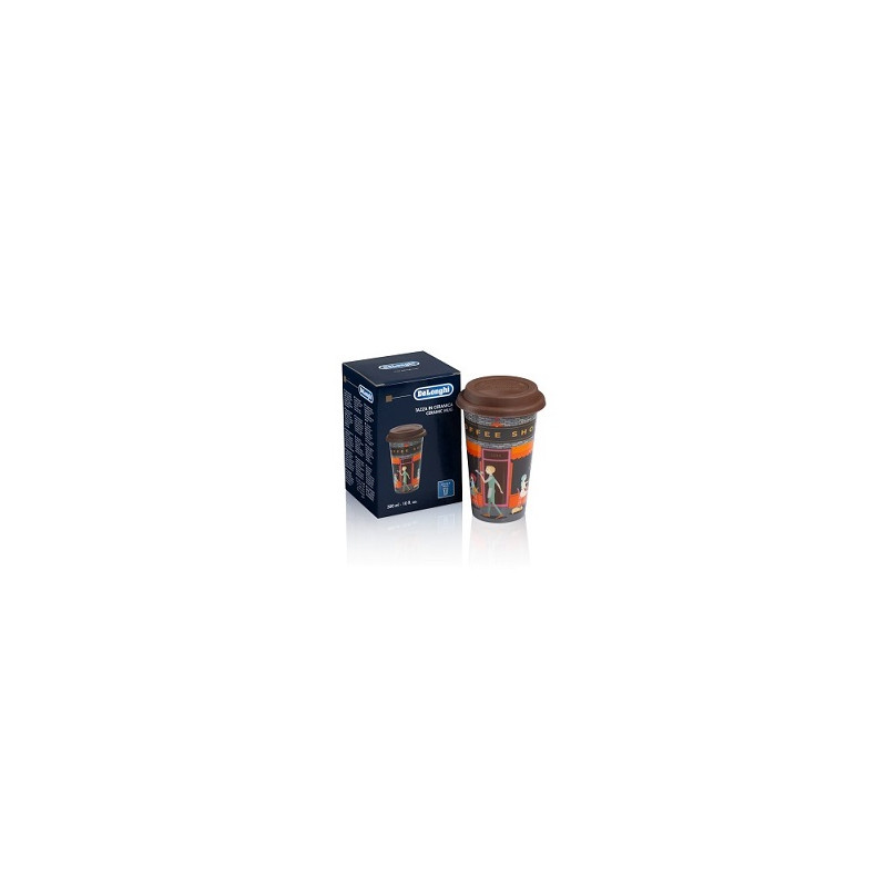 5513284501 Tazza Mug Termica Coffee Shop in ceramica con coperchio in silicone 300ml DLSC066 De Longhi