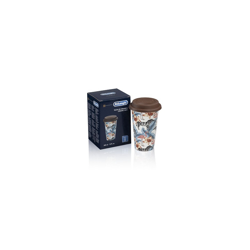 5513284511 Tazza Mug Termica Animals in ceramica con coperchio in silicone 300ml DLSC067 De Longhi