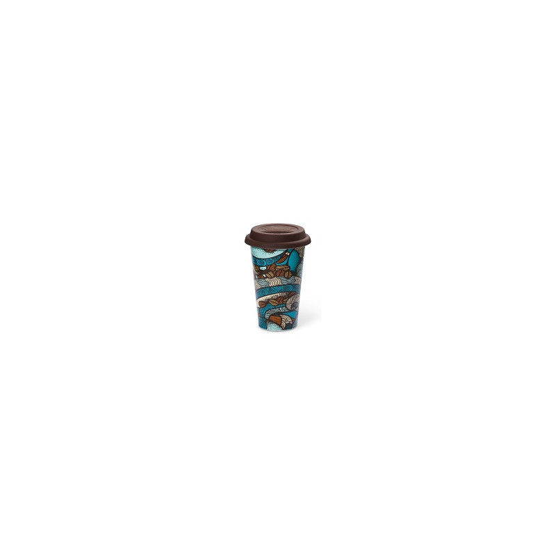 5513281021 Tazza Mug Termica Taster in ceramica con coperchio in silicone 300ml DLSC055 De Longhi