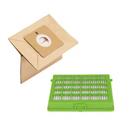 ZR004101 Kit 6 Sacchetti carta + Filtro Hepa